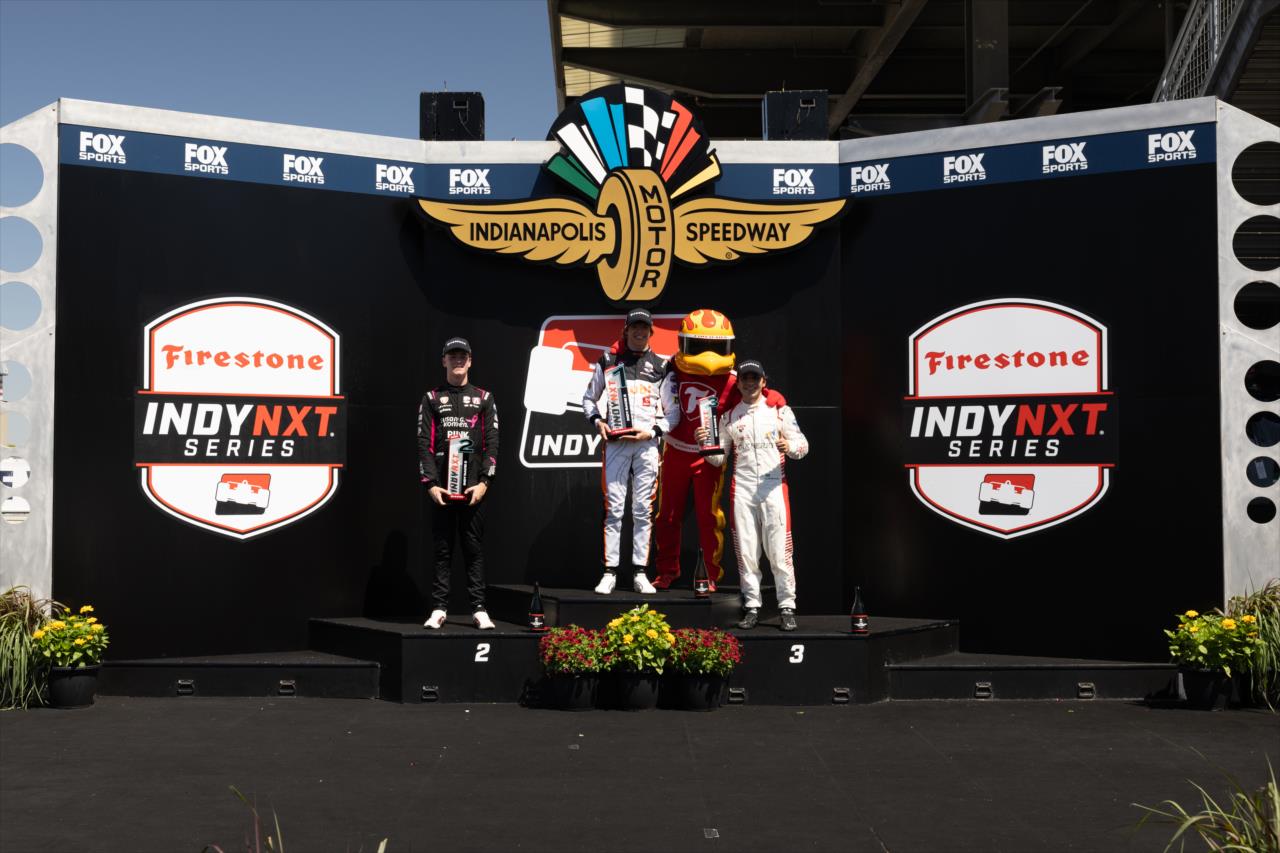 Max Taylor, Tymek Kucharczyk, Enzo Fittipaldi - Indianapolis Grand Prix - By: Travis Hinkle -- Photo by: Travis Hinkle